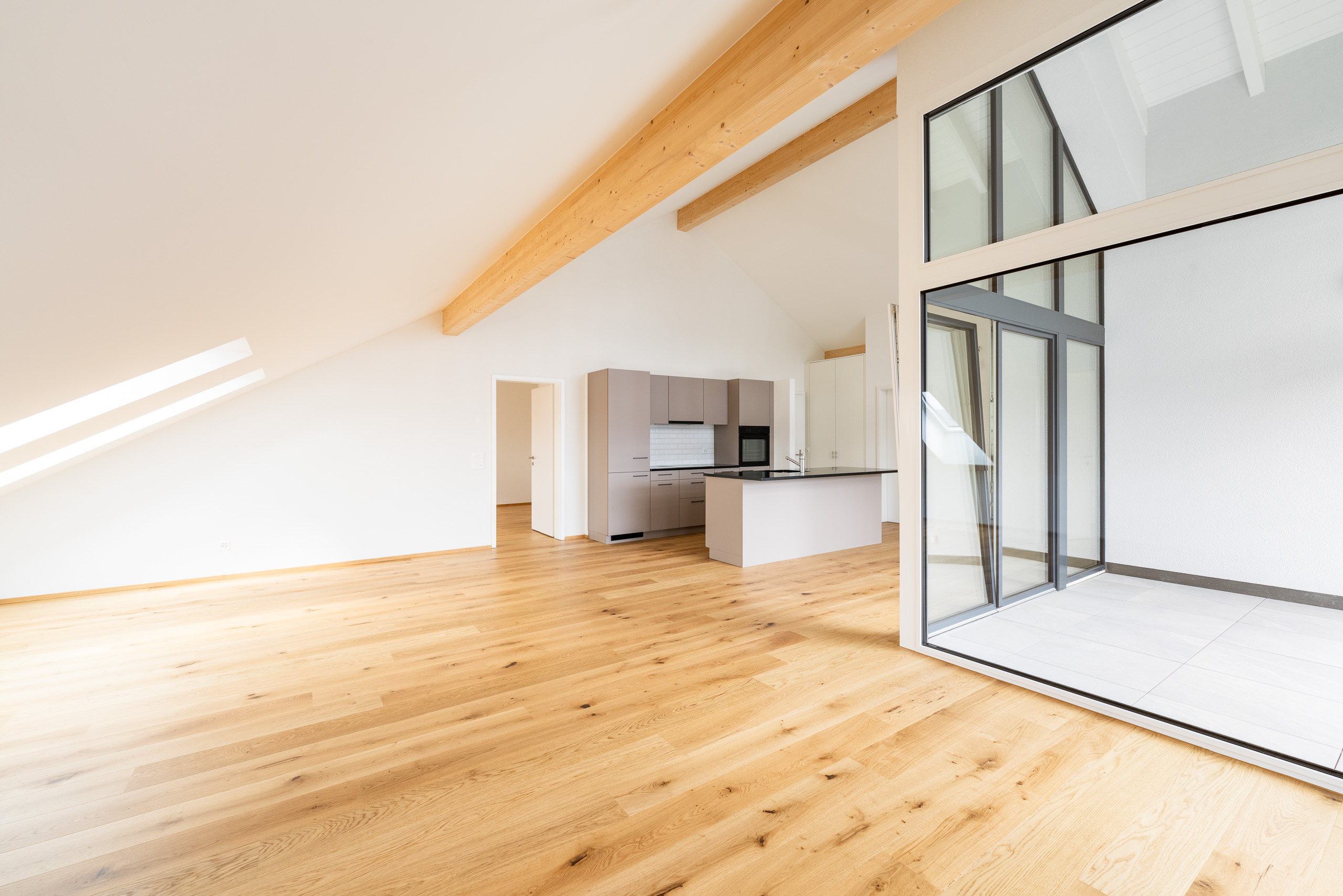 Intérieur d'architecture, construction neuve